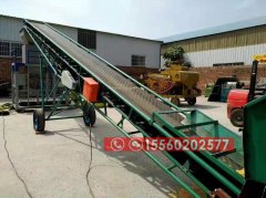 寧夏裝車皮帶機、8米長移動升降皮帶輸送機報價/圖片